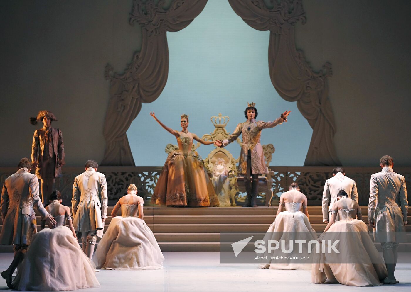 The Sleeping Beauty ballet. Rehearsal at Mikhailovsky Theatre