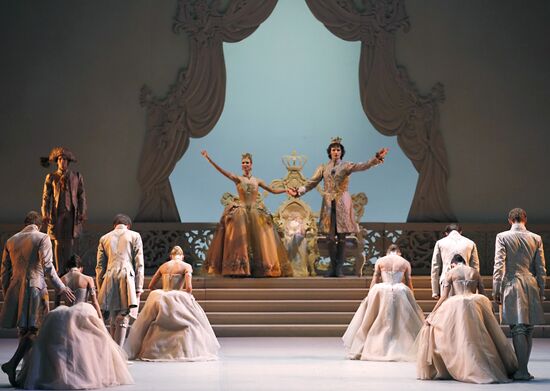 The Sleeping Beauty ballet. Rehearsal at Mikhailovsky Theatre
