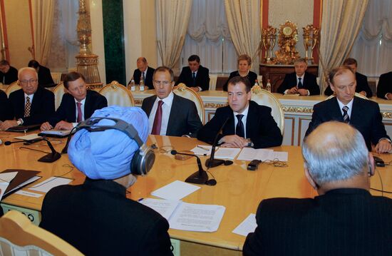 Russian-Indian talks at the Kremlin