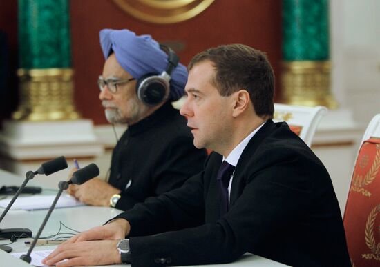 Russian-Indian talks at the Kremlin