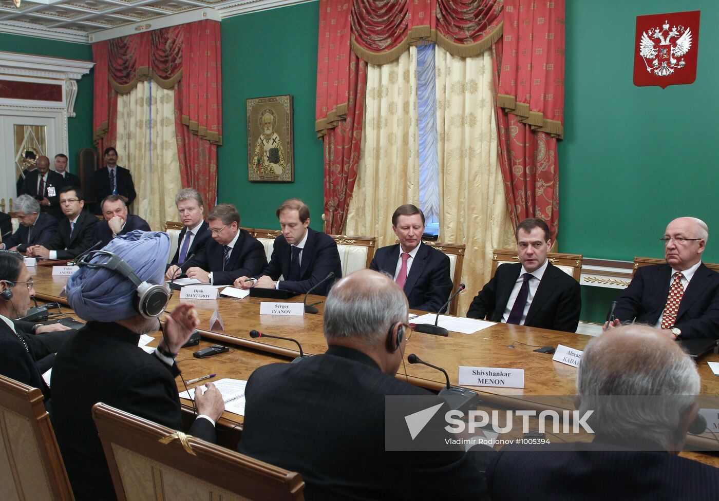 Russian-Indian talks at the Kremlin