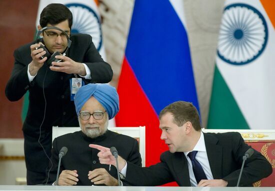 Russian-Indian talks at the Kremlin