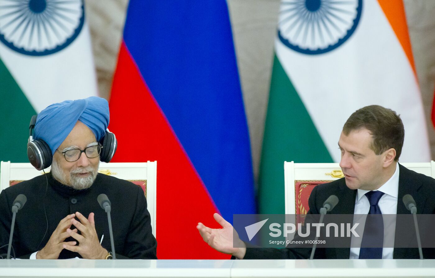 Russian-Indian talks at the Kremlin