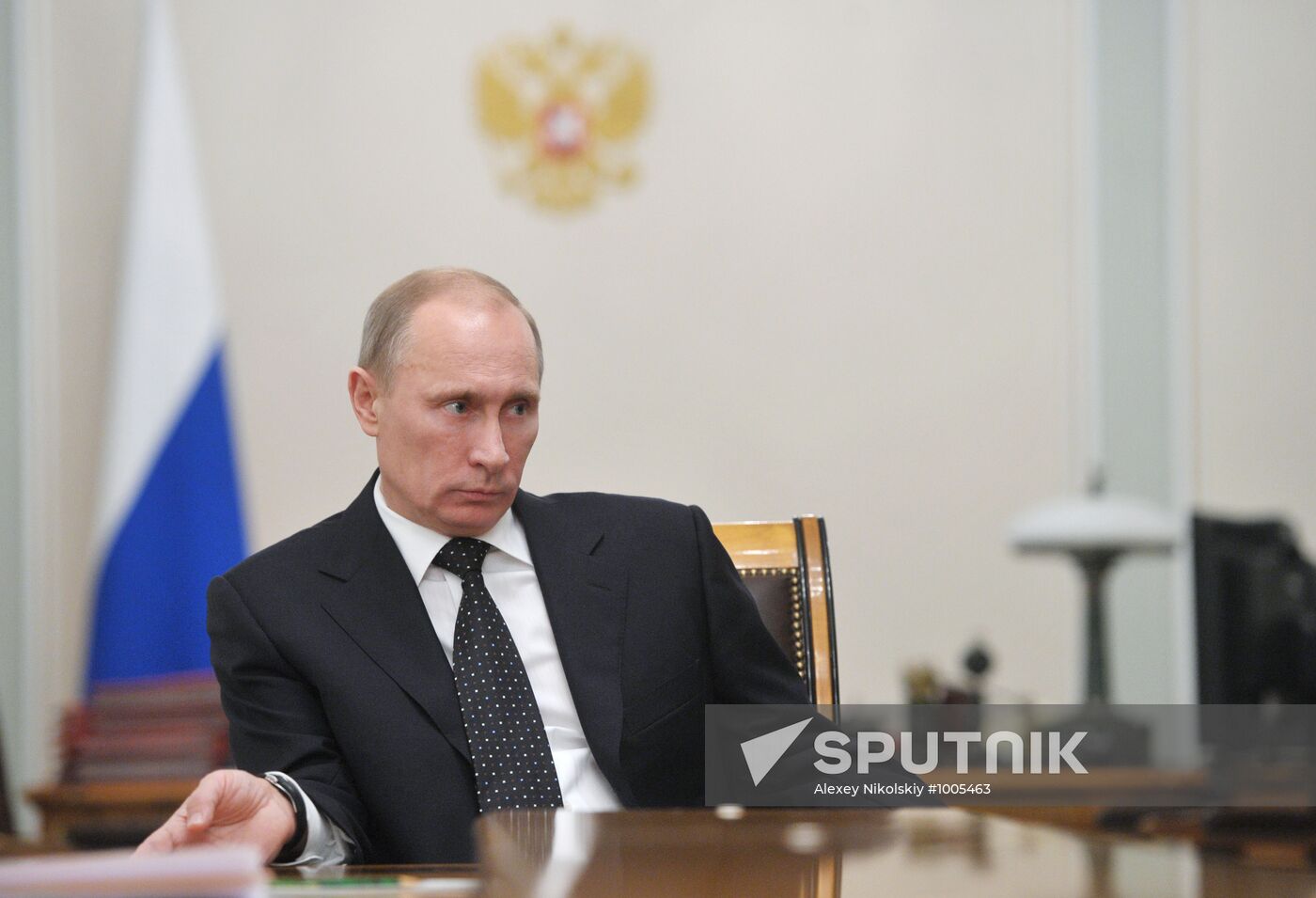 Vladimir Putin meets with Igor Shchegolev and Anton Siluanov