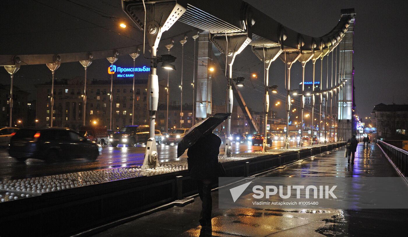 Abnormally warm December in Moscow