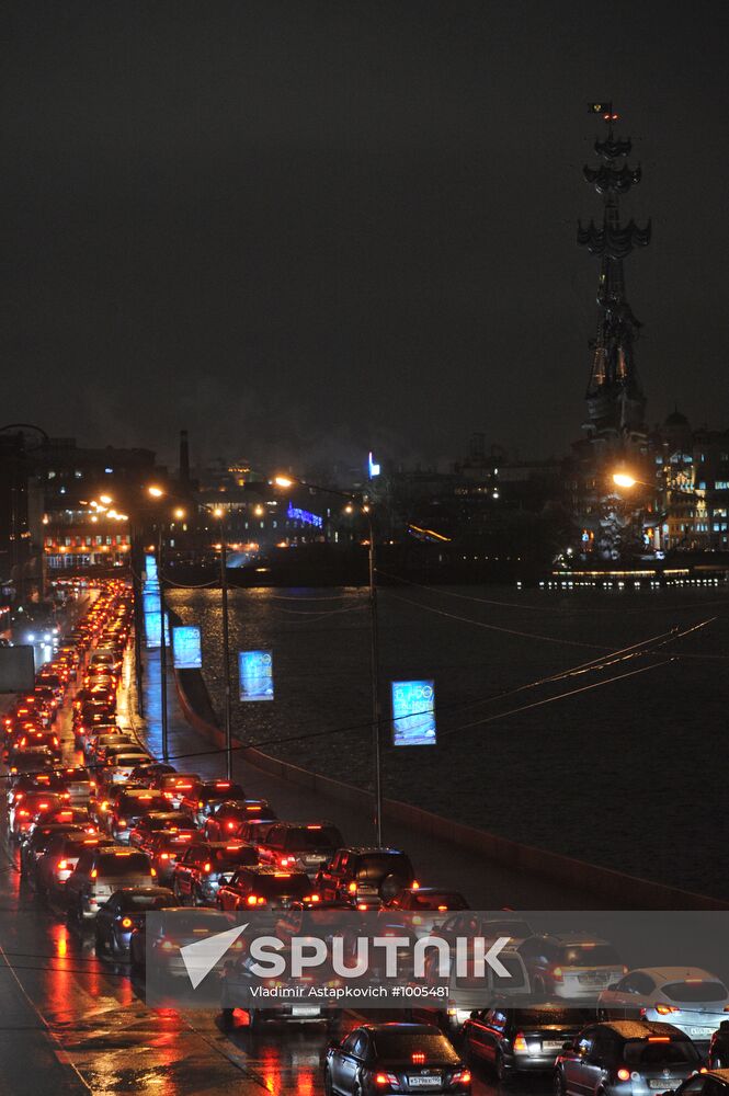 Abnormally warm December in Moscow