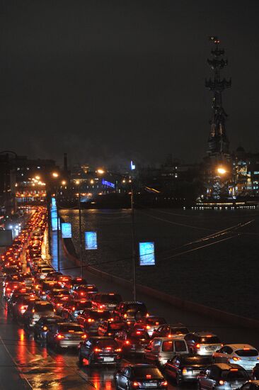 Abnormally warm December in Moscow