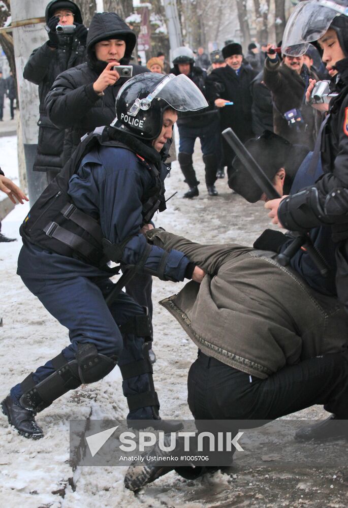 Mass disturbances in Kazakhstan