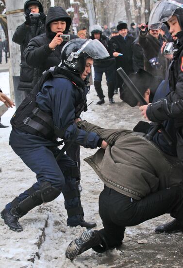 Mass disturbances in Kazakhstan