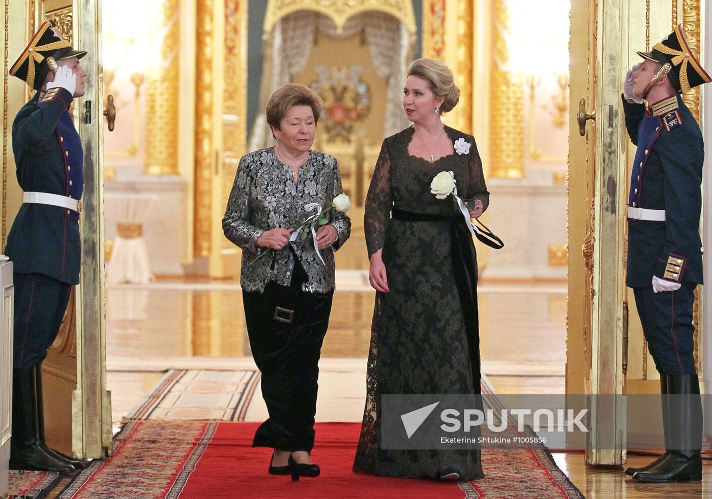 Svetlana Medvedeva at a charity evening in the Kremlin