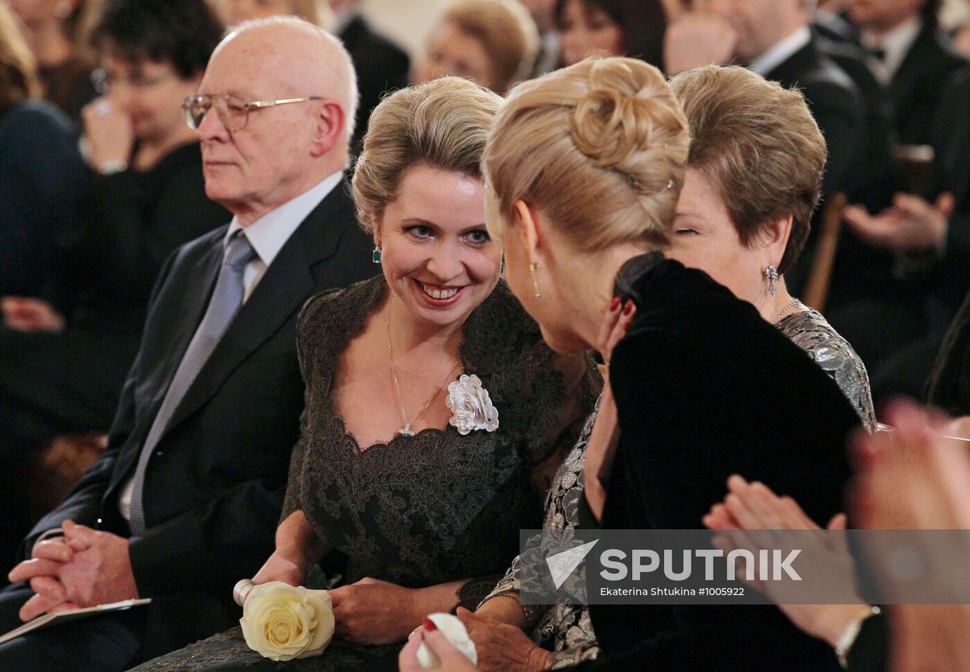 Svetlana Medvedeva at a charity evening in the Kremlin
