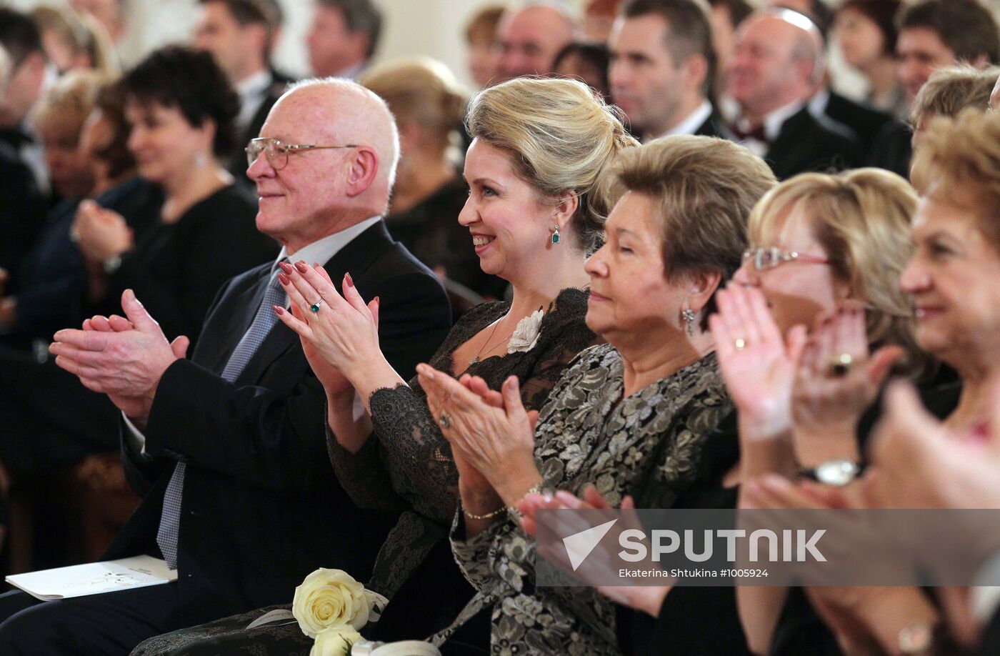Svetlana Medvedeva at a charity evening in the Kremlin