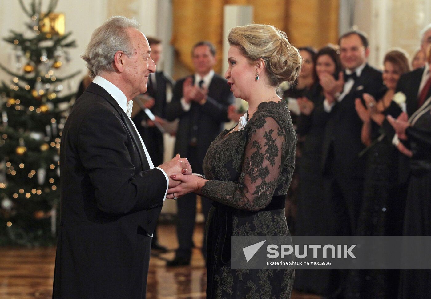 Svetlana Medvedeva at a charity evening in the Kremlin