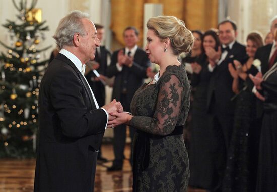Svetlana Medvedeva at a charity evening in the Kremlin