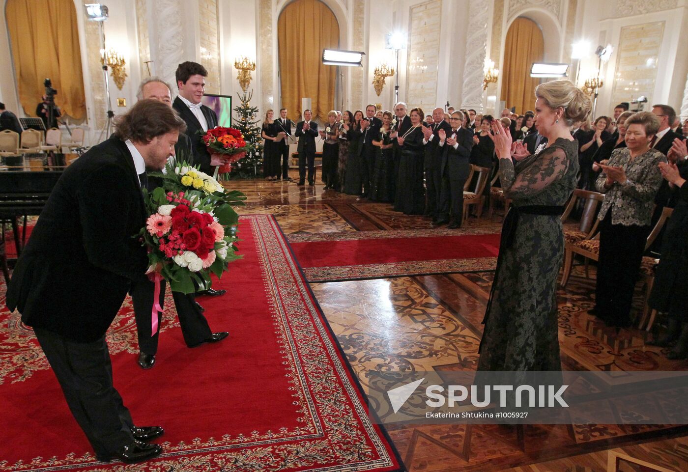 Svetlana Medvedeva at a charity evening in the Kremlin