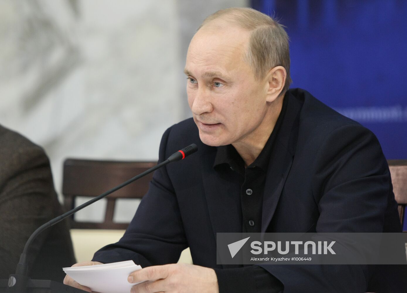 Vladimir Putin on a working trip to Siberian Federal District