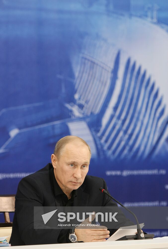Vladimir Putin on a working trip to Siberian Federal District