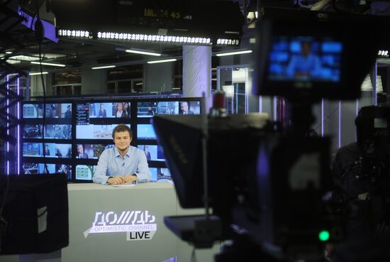 Dozhd TV channel on air