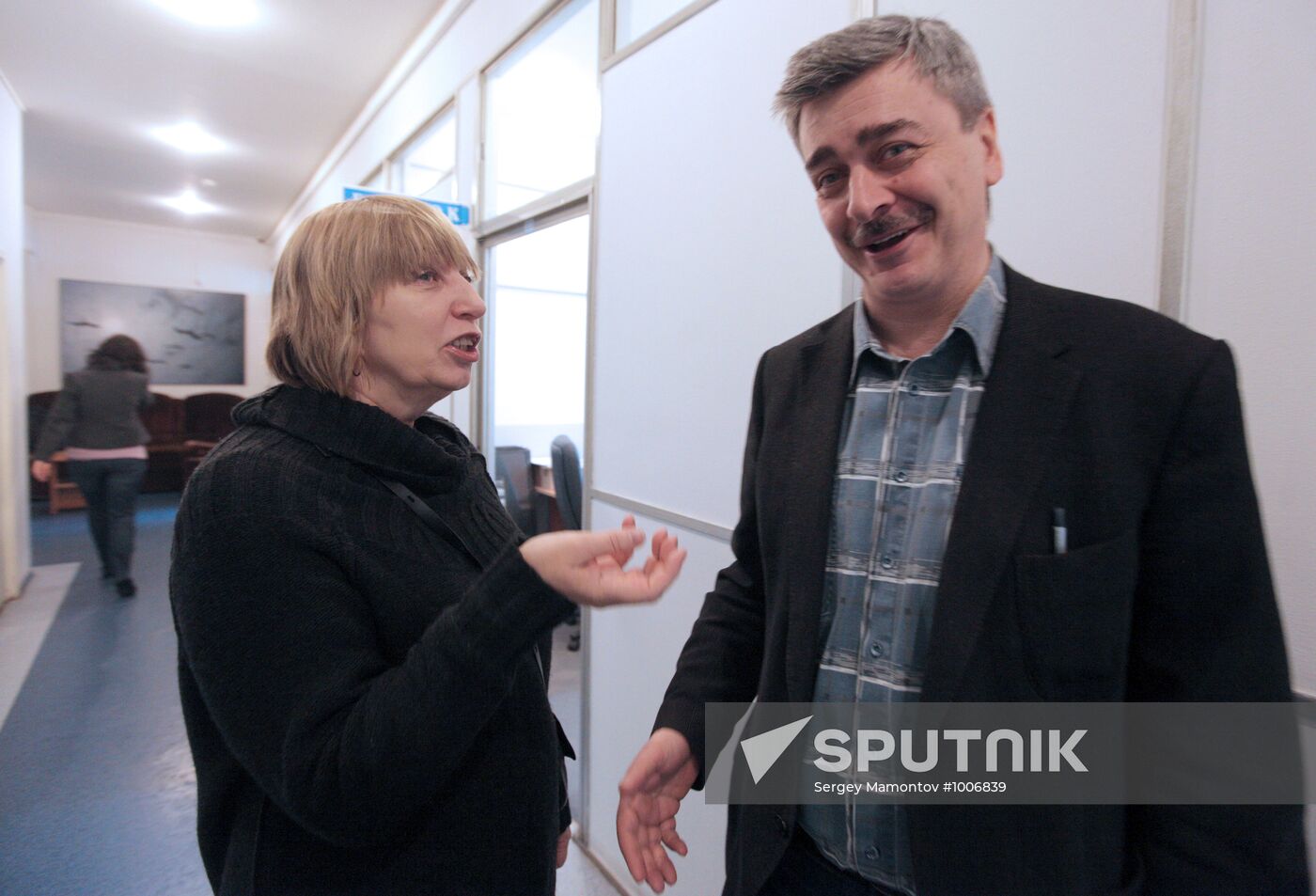 Novaya Gazeta newspaper editorial office at work