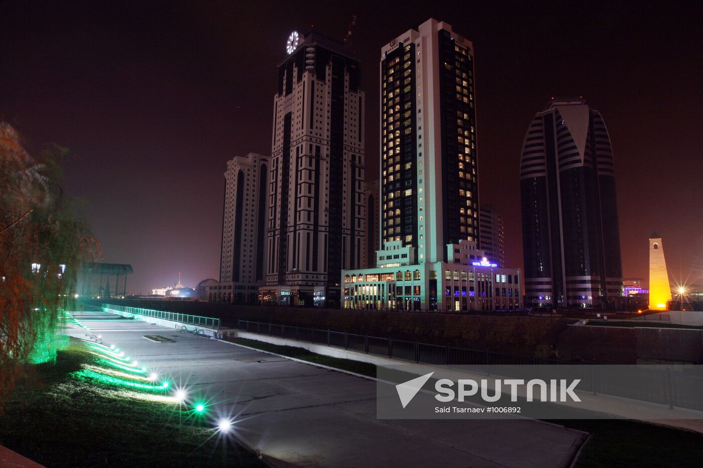 New Year's holiday tree in Grozny