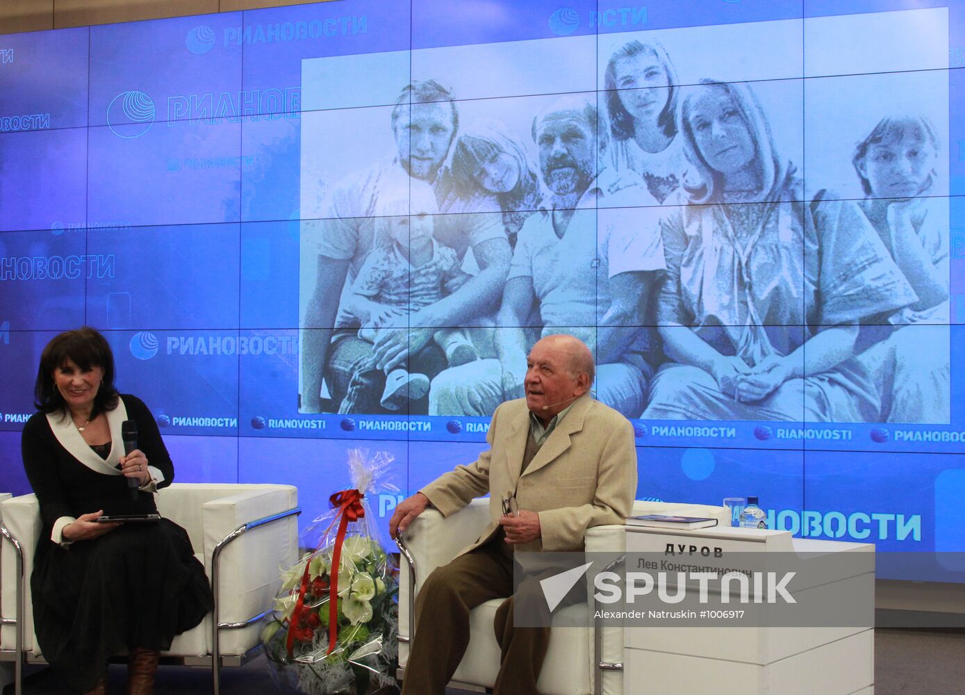 Press conference by leo Durov on his 80th anniversary