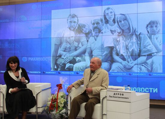 Press conference by leo Durov on his 80th anniversary
