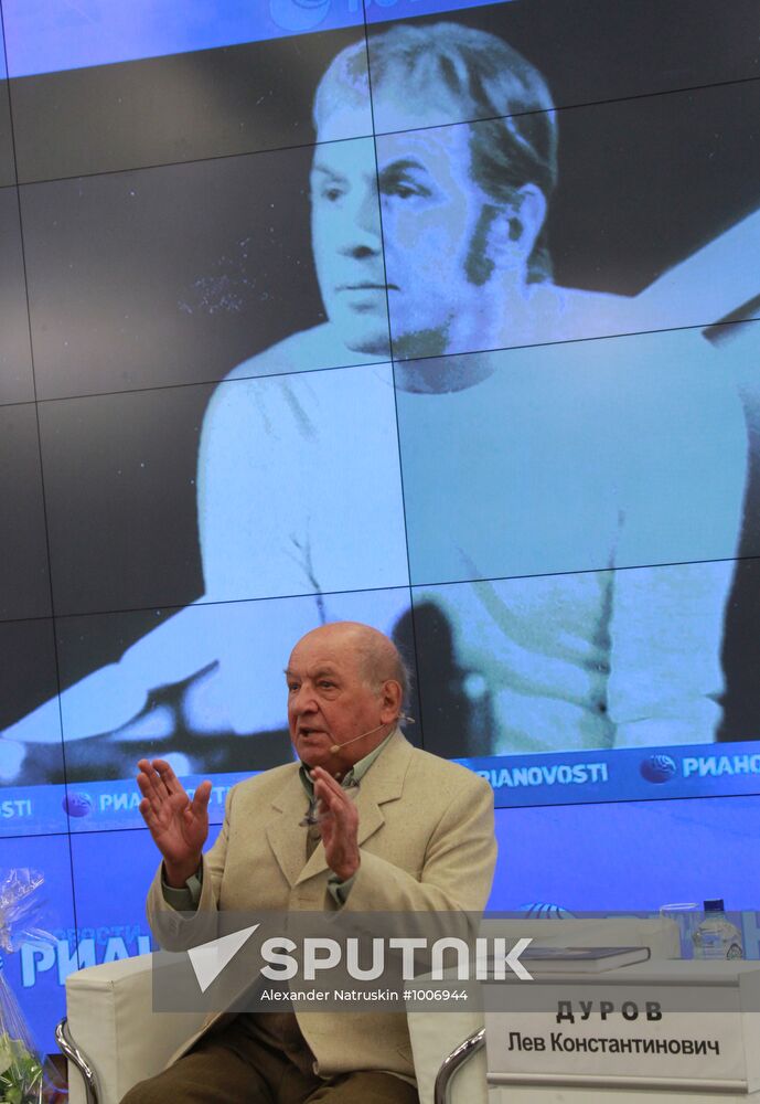 Press conference by leo Durov on his 80th anniversary