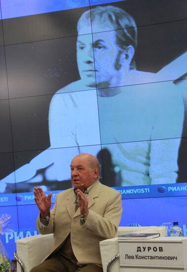 Press conference by leo Durov on his 80th anniversary