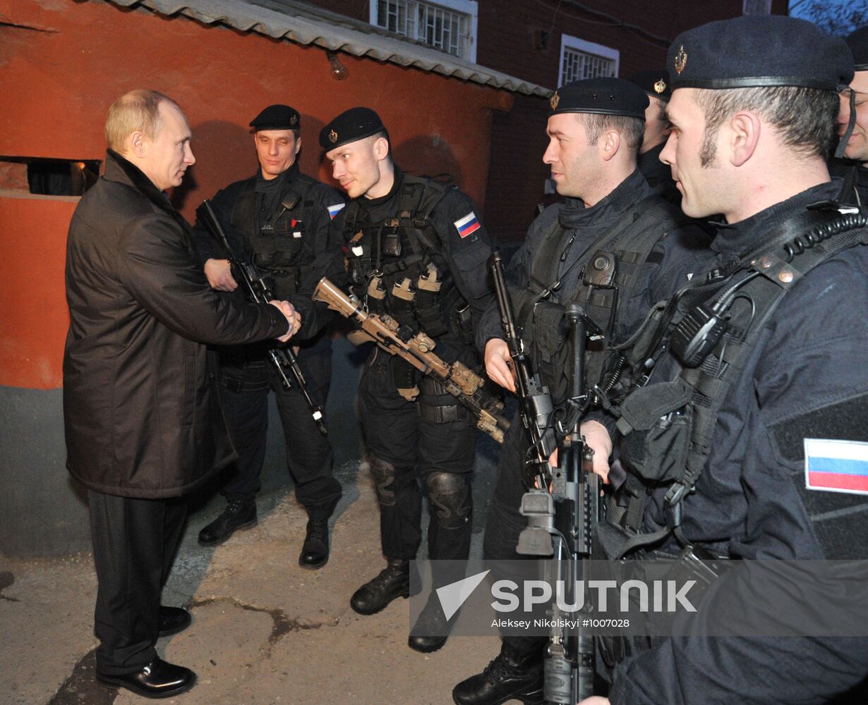 Vladimir Putin visits Gudermes