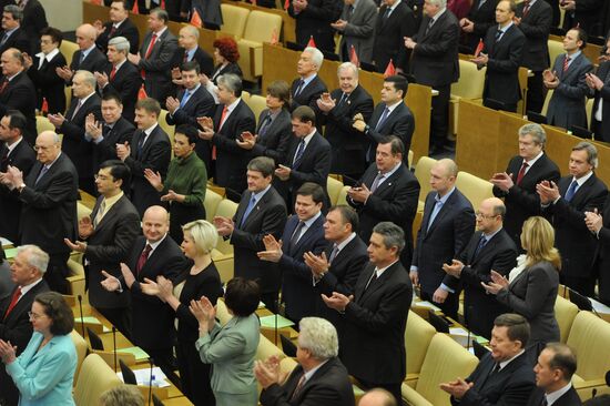 Sixth convocation of Russian State Duma holds first meeting