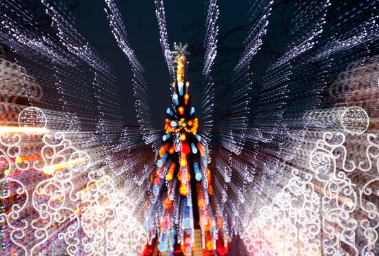 Christmas holiday market fair starts up in St. Petersburg