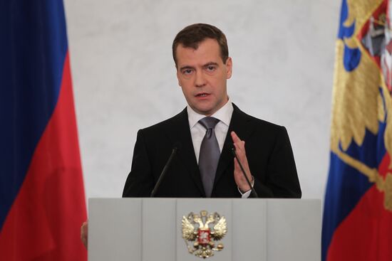 Dmitry Medvedev's address to Federal Assembly