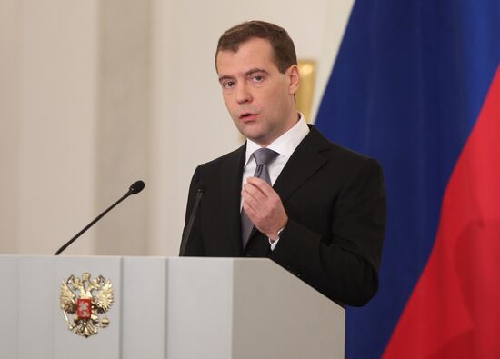Dmitry Medvedev's address to Federal Assembly