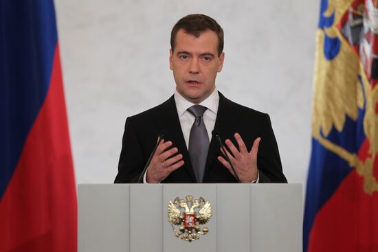 Dmitry Medvedev's address to Federal Assembly