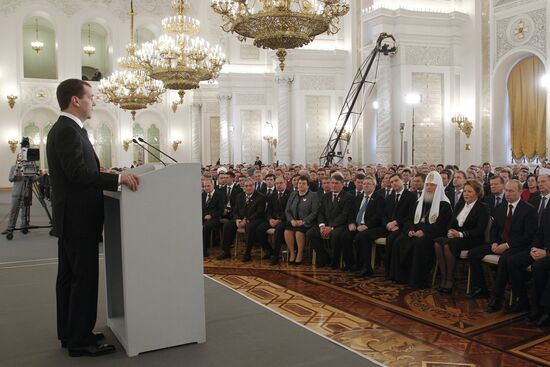 Dmitry Medvedev's address to Federal Assembly