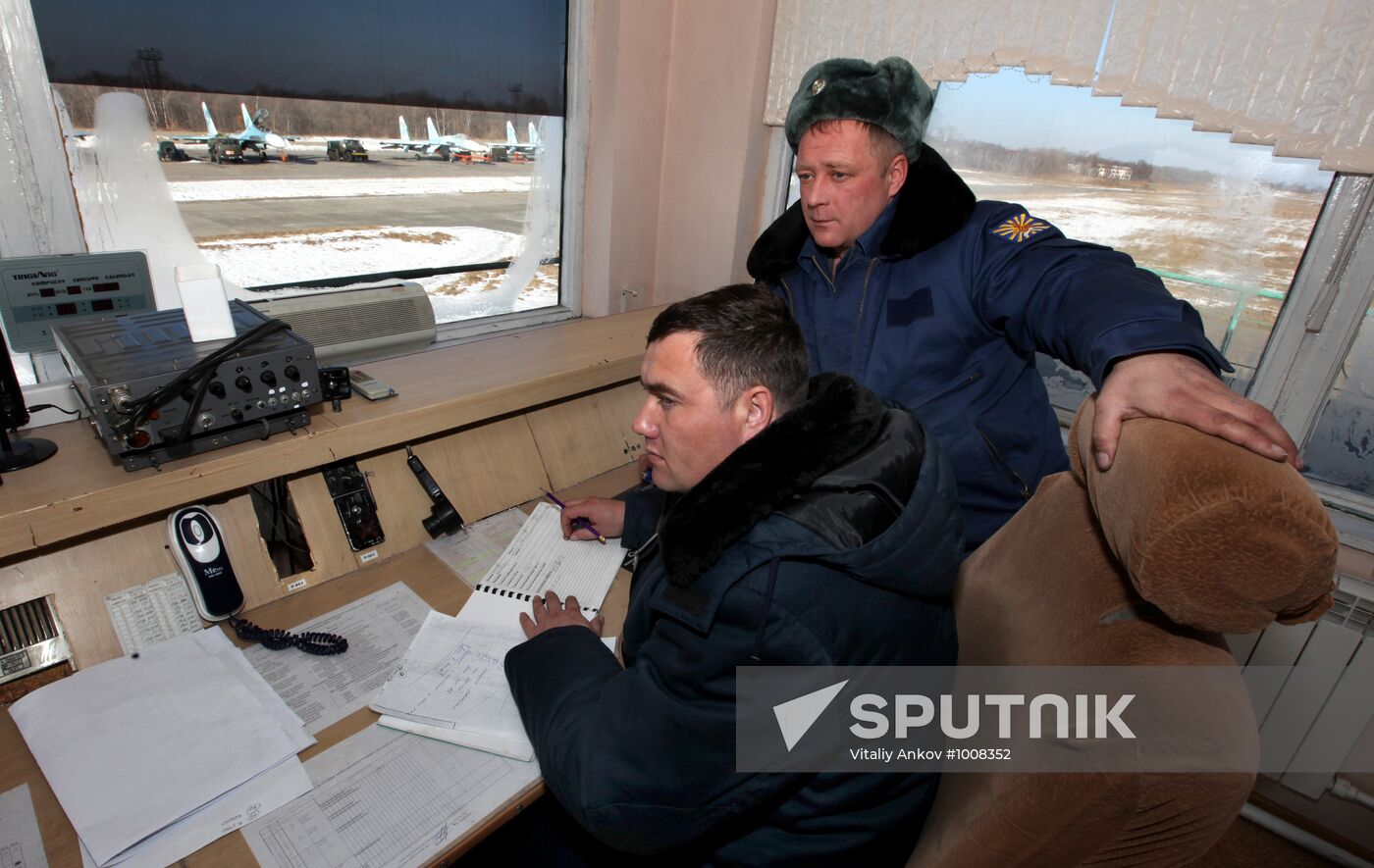 Military airfield in Primorye Territory