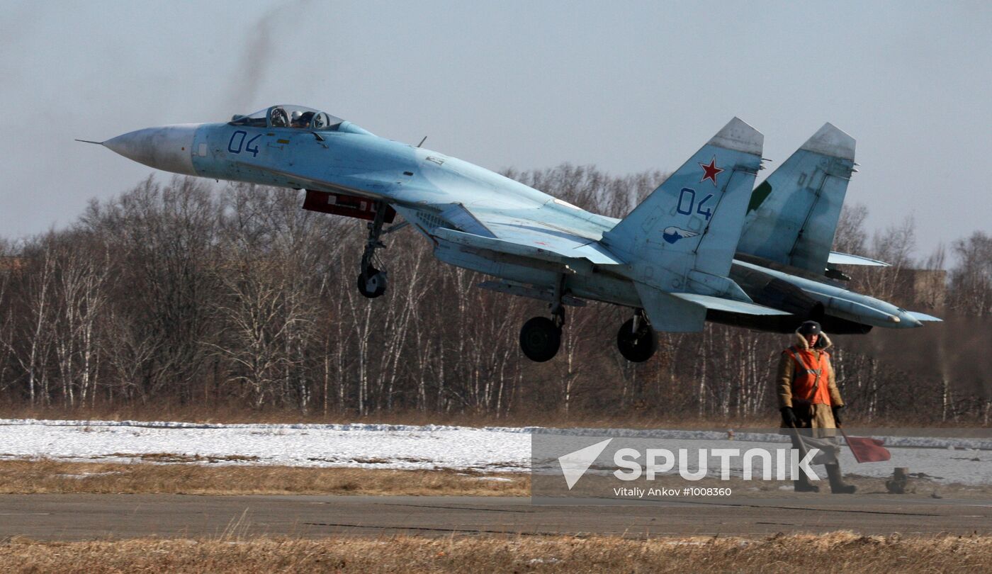 Military airport in Primorye Territory