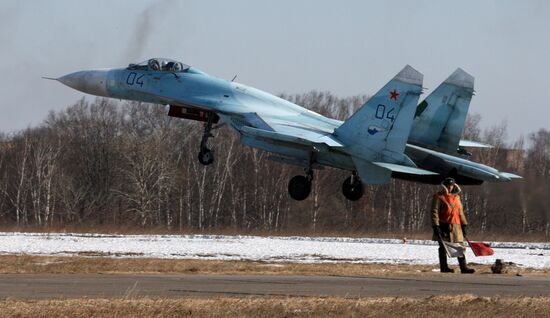 Military airport in Primorye Territory
