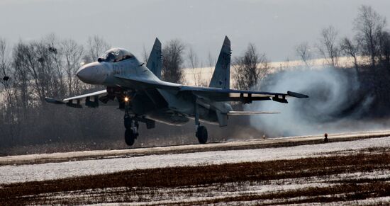 Military airport in Primorye Territory