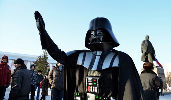 "For Fair Election" rally in Barnaul