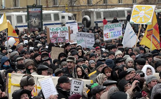 Rally "For Fair Election" in St Petersburg