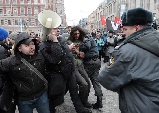 Rally "For Fair Election" in St Petersburg