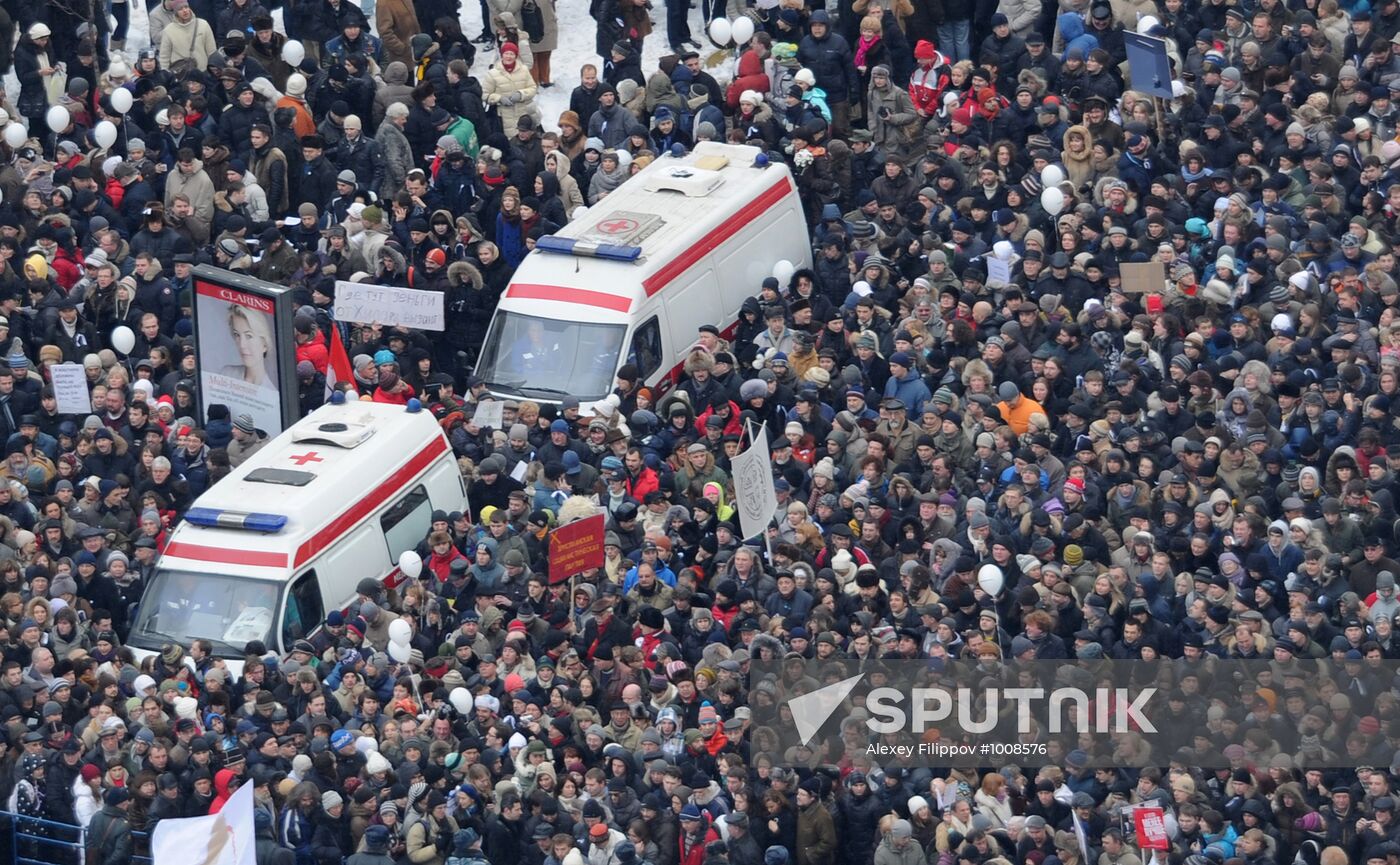 Opposition rally "For Fair Election" in Moscow