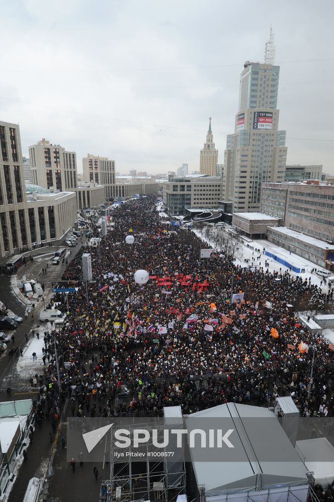 Opposition rally "For Fair Election" in Moscow
