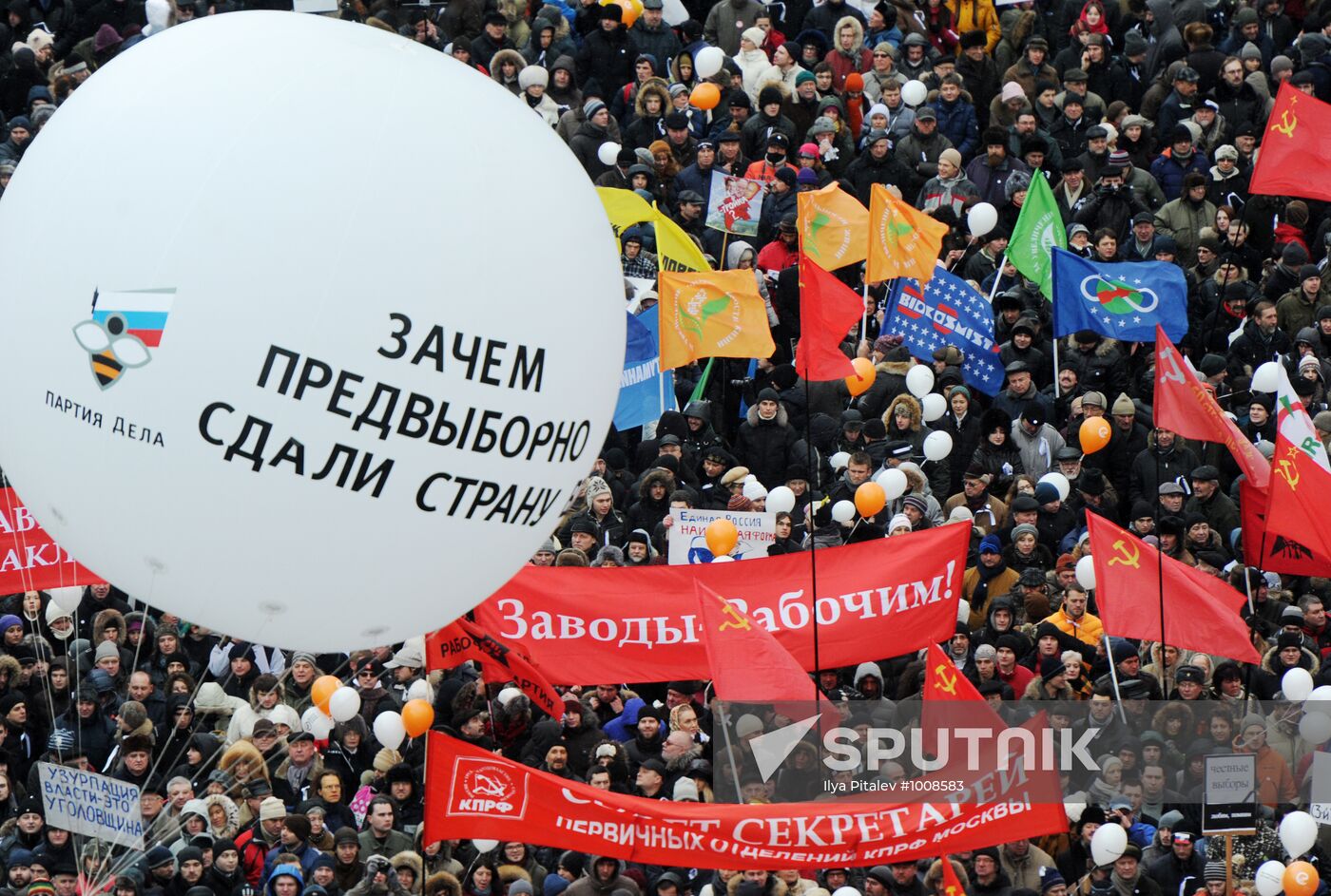 Opposition rally "For Fair Election" in Moscow
