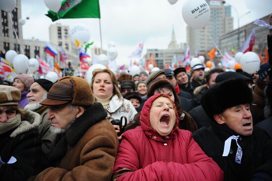 Opposition rally "For Fair Election" in Moscow