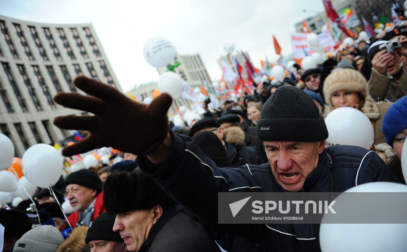 Opposition rally "For Fair Election" in Moscow