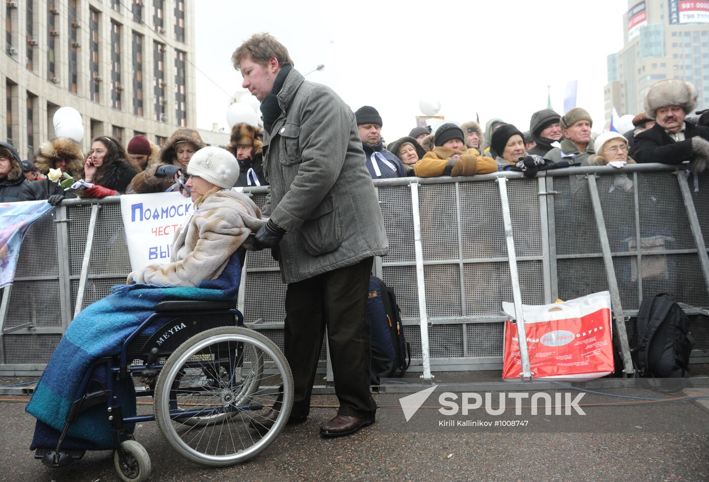 Opposition rally "For Fair Election" in Moscow