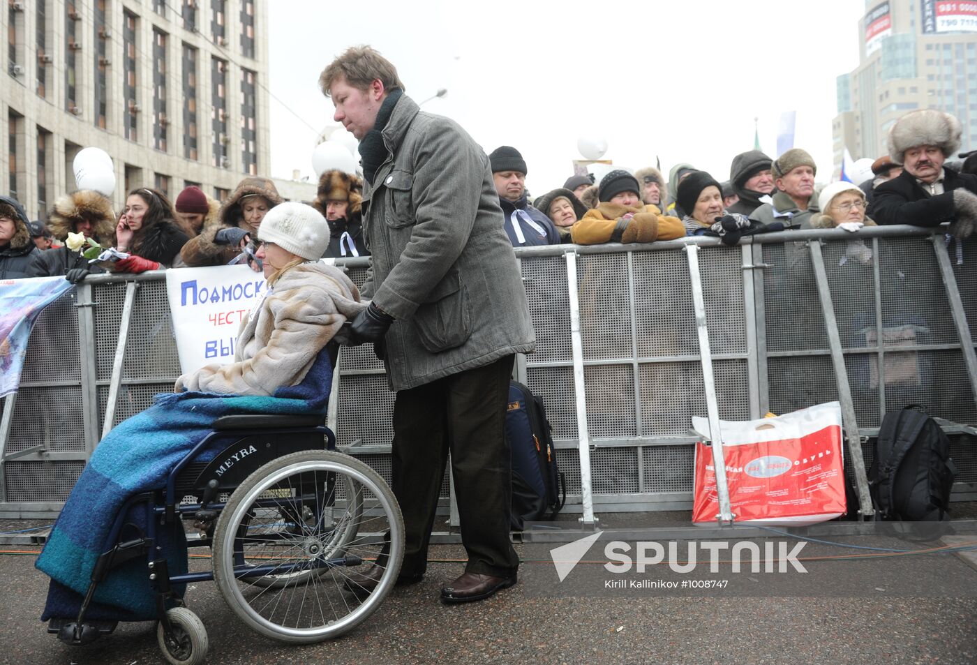 Opposition rally "For Fair Election" in Moscow