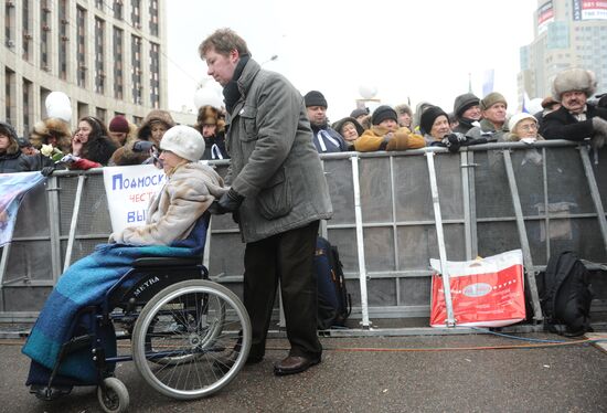 Opposition rally "For Fair Election" in Moscow